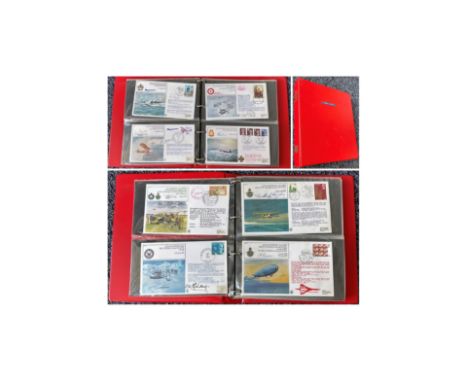 Fantastic Collection of 48 Famous First Series FDCs All Signed RAF FF1- RAF FF 40. All Contain Stamps and Postmarks. Housed i