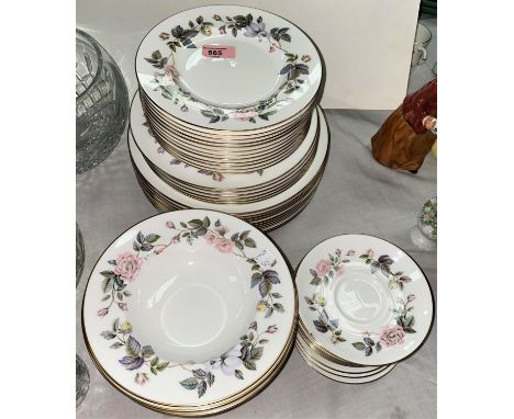 A Royal Worcester 'June Garland' part dinner service, various plates, bowls etc. approximately 60 pieces.
