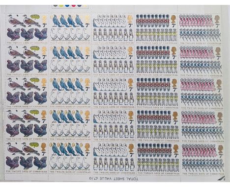 GB: QEII, a collection of decimal Traffic Light Mint blocks of stamps in stock book 