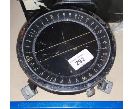 A WWII USAF Army (aircraft) D-12 aperiodic compass (Bendix Aviation Corporation) 