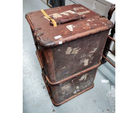 A vintage travel trunk 