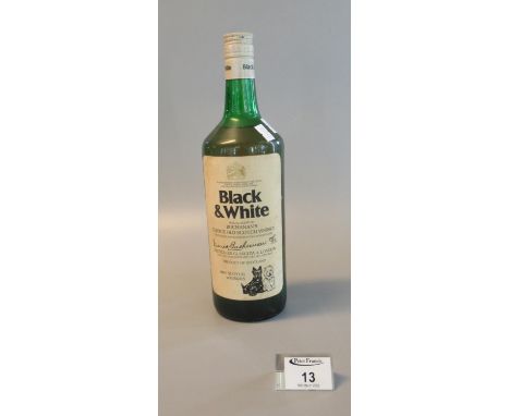 James Buchanan, Black and White Choice Old Scotch Whisky, appearing full and sealed.(B.P. 21% + VAT) 