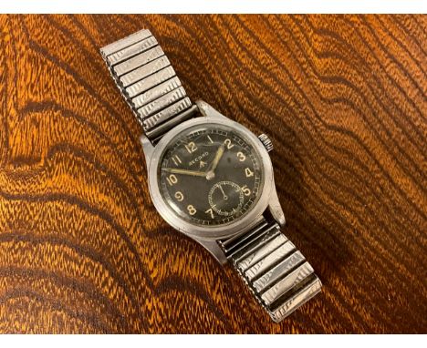 Record - a World War II Military Issue Wristwatch, signed Record, known by collectors as one of ''The Dirty Dozen'', circa 19