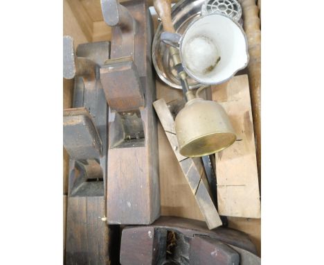 Three wood planes, golf clubs, a truncheon, etc. **PLEASE NOTE THIS LOT IS NOT ELIGIBLE FOR IN-HOUSE POSTING AND PACKING**