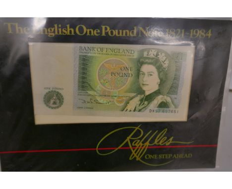 Twenty-one £1 notes in ‘Raffles’ One Step Ahead packs 