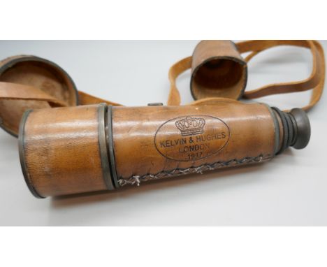 A four drawer telescope by Kelvin &amp; Hughes, London dated 1917