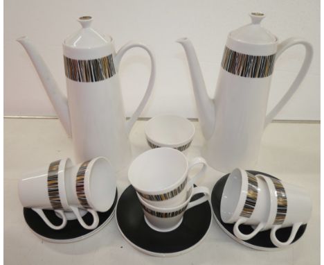 An extensive Royal Doulton Etude tea and dinner service, eight setting with additional cups and saucers, a Royal Tuscan Casca