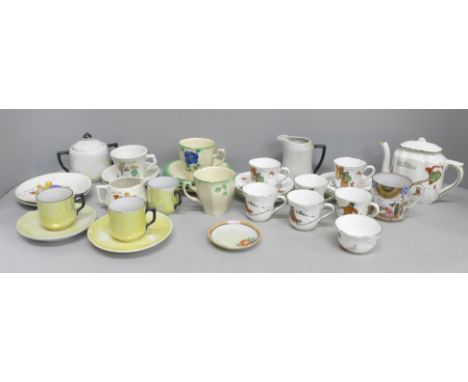 Children's Nursery-Rhyme dolls tea ware and other cups and saucers 