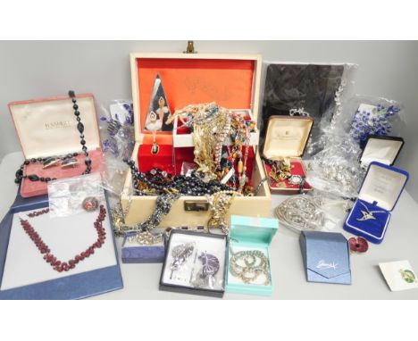 A collection of costume jewellery including vintage 