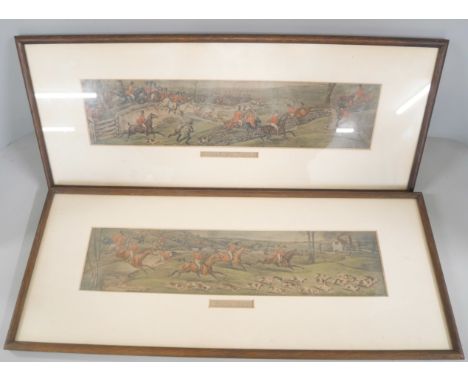 A set of four 19th Century Henry Thomas Alken fox hunting prints, framed