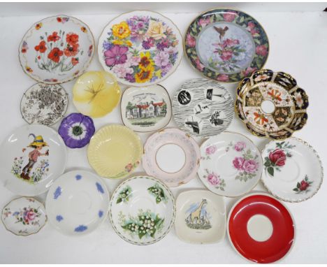 Three boxes of china, plates, teapot and jugs, Wedgwood, Crown Derby, Wade, Royal Doulton, etc. **PLEASE NOTE THIS LOT IS NOT