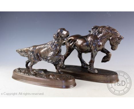 A Beswick Spirit of Earth, model number 2914, designed by Graham Tongue, in bronze glaze, on plinth base, 22.5cm high along w