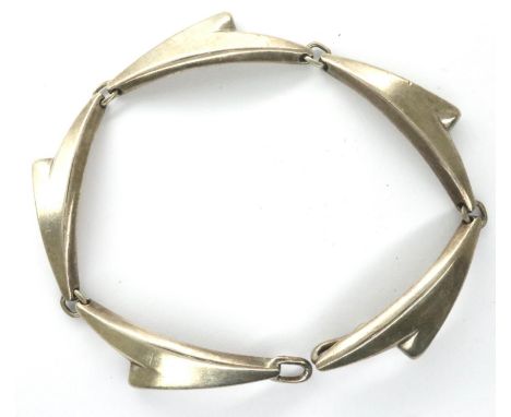 Bent Eriksen vintage sterling silver Danish bracelet, L: 20 cm, 27g. P&amp;P Group 1 (£14+VAT for the first lot and £1+VAT fo
