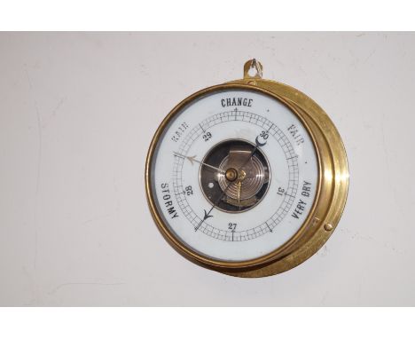 Brass ships barometer 