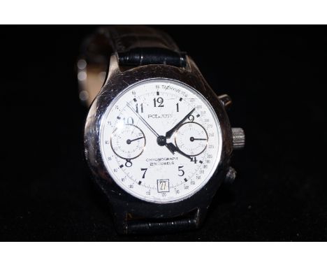 Poljot chronograph tachymeter gents wristwatch 