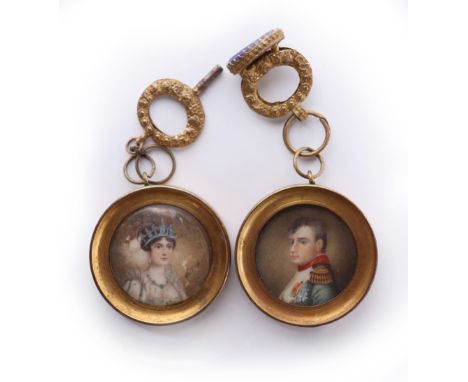 λ French School 19th early CenturyPortrait miniature of a French Officer, head and shoulders, wearing military uniformRectang