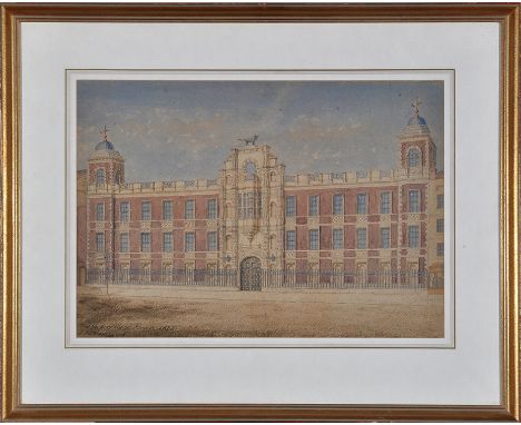 E*** Drummond
(19th Century)
"Northumberland House, London"
signed, inscribed and dated 1873
pen, ink and watercolour wash
32