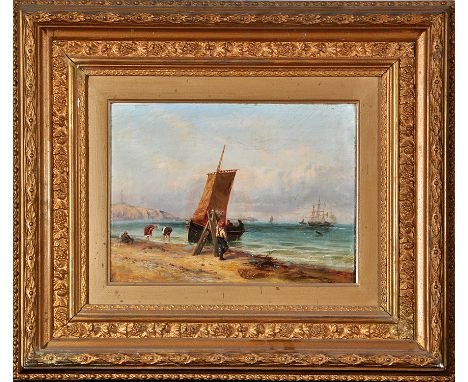 Robert Jobling
(1841-1923)
"The Low Light Shore"
signed; with inscription verso
oil on board
20 x 27.5cms; 8 x 10 3/4in.