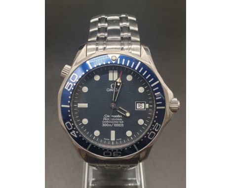 OMEGA SEAMASTER PROFESSIONAL CHRONOMETER WATCH AUTOMATIC, BLACK FACE, DATE, BOX, STAINLESS STRAP, 40MM 