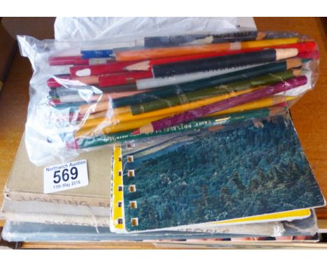 PHOTOGRAPH BOOKS. Quantity of photograph books some vintage, four Kodak data books, retouching book and pencils