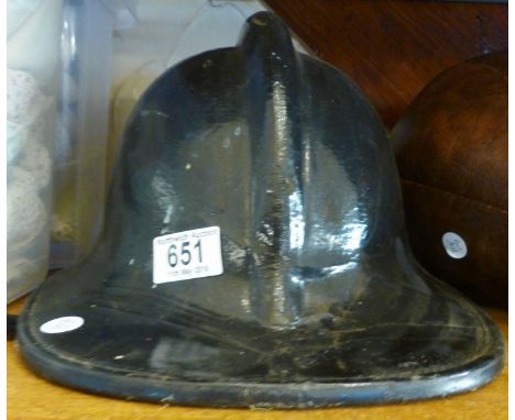 FIREMANS HELMET. Vintage firemans helmet with liner