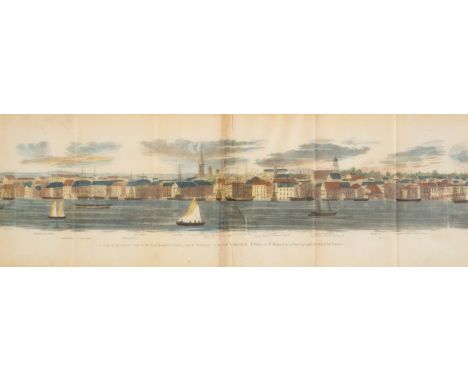 Panoramas.- St. Memim (C.B.Julien de) A View of the city of New-York from Brooklyn Heights..., folding hand-coloured engraved