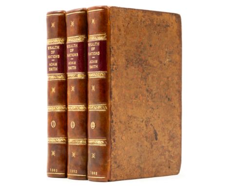Smith (Adam) An Inquiry into the Nature and Causes of the Wealth of Nations, 3 vol., tenth edition, half-titles, light scatte