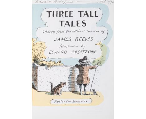 Ardizzone (Edward) Johnny's Bad Day, signed and inscribed by the author/artist, 1970; Tim and Charlotte, 1951 &sect; Reeves (