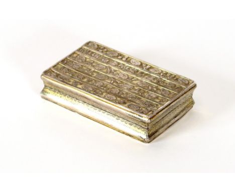 A silver snuff box