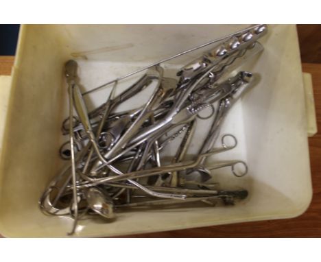 A box of surgeons tools 