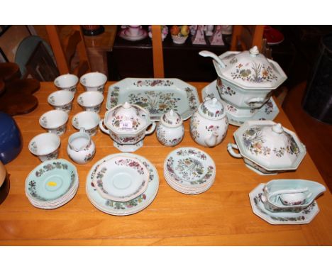 A collection of Adams 'Ming Jade' dinner and teaware