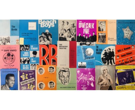 1960S PROGRAMME ARCHIVE. 20 original concert programmes circa 1960 - 1969. To include: 1965 The Byrds programme with ticket s