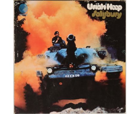 URIAH HEEP - SALISBURY LP (ORIGINAL UK PRESSING - VERTIGO 6360 028). Very neat original UK pressing of the iconic 1971 LP (Ve
