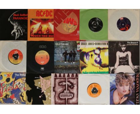 7" - ROCK &amp; POP - 60s-90s. Comprehensive collection of around 325 x classic 45s! Expect cuts from the likes of Black Sabb