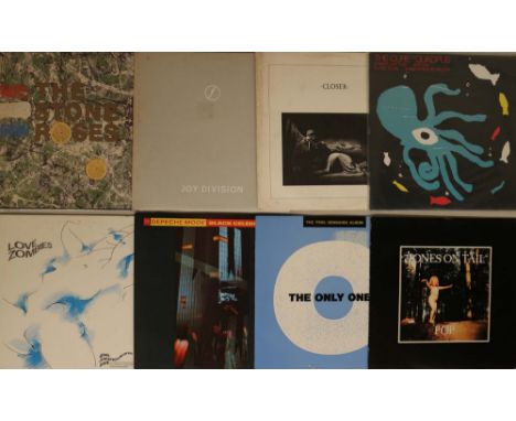 INDIE/ALT/NEW WAVE/POST-PUNK - LPs/12". Top collection of 37 x LPs with 12". Artists/titles include Stone Roses - S/T (UK ori