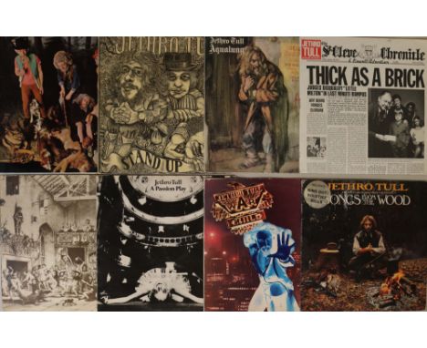 JETHRO TULL - LPs. Expert collection of 8 x original title LPs. Titles are This Was (original UK mono pressing, orange/bullse