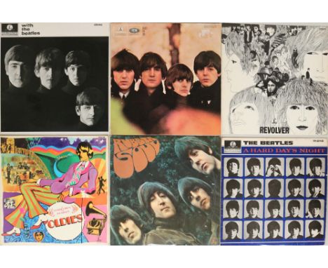 THE BEATLES - STUDIO RUN LPs. Brill run of 10 x original title LPs. Titles are WIth The Beatles (hard to track down 1965 ster