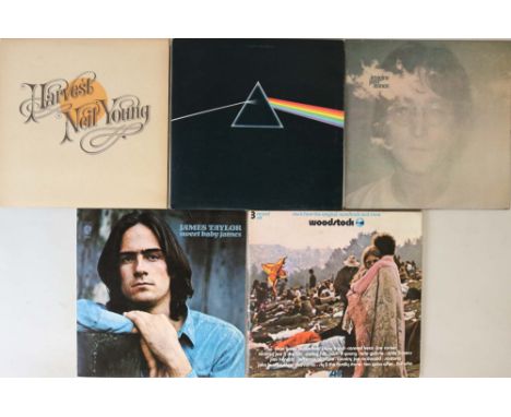 CLASSIC/FOLK ROCK LPs. Well presented bundle of 5 x LPs. Titles are Pink Floyd - DSOTM (UK SHVL 804, 2nd UK A3/B2 pressing - 