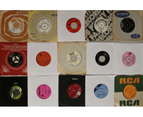 60S/70S - 7" &amp; CDs. Interesting mixed lot of around 60 x 45s with a selection of 12 x CD sets. (Records) artists/cat. num