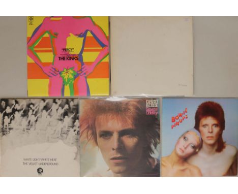 KINKS/BEATLES/VELVET UNDERGROUND/BOWIE - CLASSIC LPs. 5 x classic LPs to add to the collection! Albums are The Kinks - Percy 