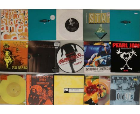 ROCK/INDIE - COLOURED 7". Really high quality collection of around 80 x limited edition coloured 7" vinyl releases. Artists/t