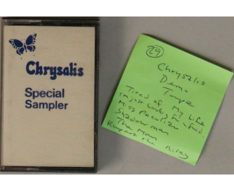 DAVID BOWIE - CHRYSALIS DEMO TAPE (CASSETTE). Unusual and seldom seen Chrysalis 'Special Sampler' tape from circa 1971 which 