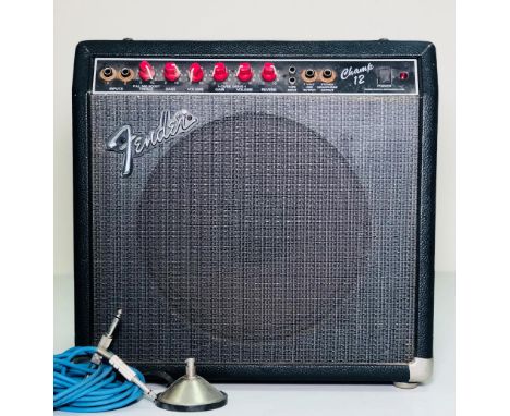 TOM ROBINSON/DANNY KUSTOW USED AMPLIFIER. A Fender Champ 12 amplifier, owned and used by Danny Kustow during his time with th