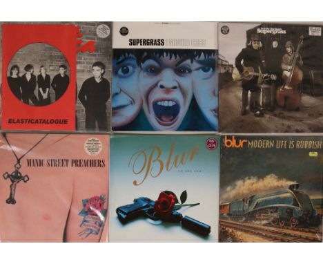 90s INDIE - LPs/12". Mega collection of 7 x LPs with 3 x 12", all now deleted and long out of print! Titles are Elastica - S/