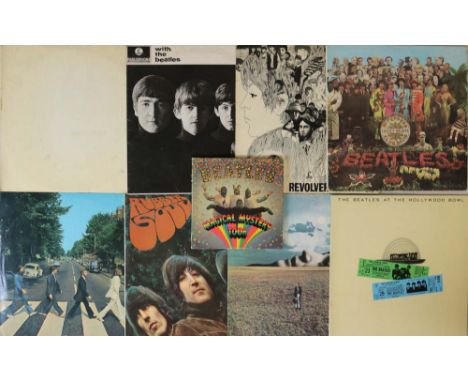 THE BEATLES &amp; RELATED - LPs. Nice run of 8 x original title LPs with 1 x EP. Titles are Rubber Soul (mono loud-cut origin