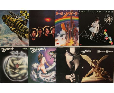 DEEP PURPLE &amp; RELATED - LPs. Rockin' out with this top collection of 36 x LPs (12 x Deep Purple, 6 x Whitesnake, 4 x Rain