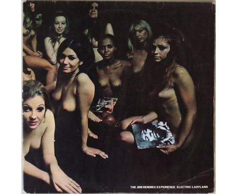 THE JIMI HENDRIX EXPERIENCE - ELECTRIC LADYLAND LP (ORIGINAL UK 'BLUE TEXT' - TRACK 613 008/9). The iconic original UK 'blue 