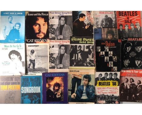 SHEET MUSIC/MUSIC BOOKS COLLECTION. Approx 23 pieces of sheet music and 17 music books, to include The Beatles (three AUS iss