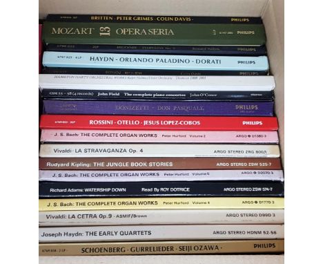 CLASSICAL LP BOX SET ARCHIVE. Stunnin' collection of around 400 x LP box sets. Composers/performers/works include Orlando Pal