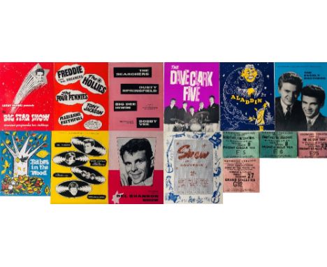 CONCERT PROGRAMMES/TICKETS. Ten assorted circa 1960s concert programmes, with three to include ticket stubs. Artists to inclu
